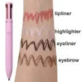 4-in-1 Waterproof Makeup Pen – Multi-Functional Beauty Tool for Eyeliner, Brows, Lip Liner, and Highlighter