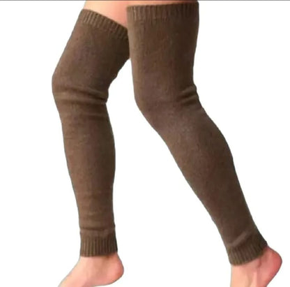 2 Pcs Warm Wool Knee Pads Super Elastic Knees Sleeves Support Protector