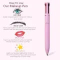 4-in-1 Waterproof Makeup Pen – Multi-Functional Beauty Tool for Eyeliner, Brows, Lip Liner, and Highlighter